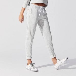 ALALA SILVERY TERRY 7/8 PANT JOGGER sz M